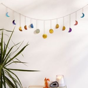 NWT | UO Hammered Metal Moon Cycle Banner